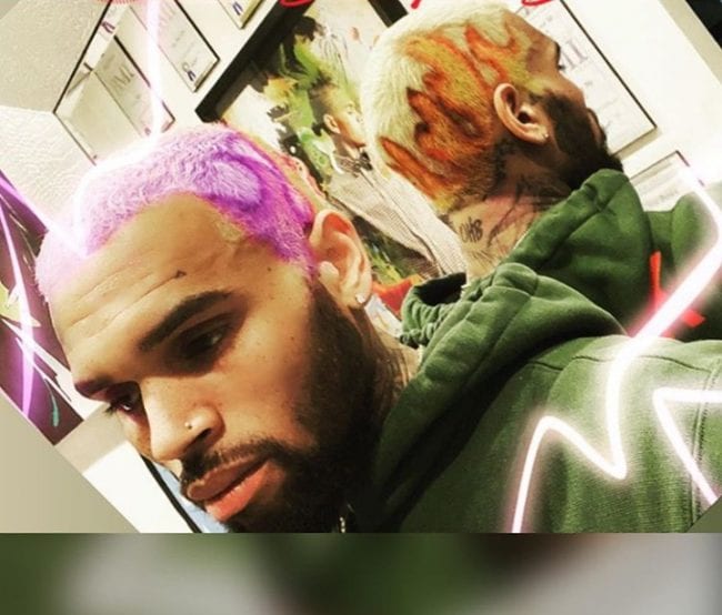 Chris Brown new hairstyle 