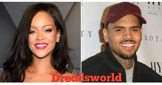 Chris Brown react to Rihanna playing his song in the background of her promo 