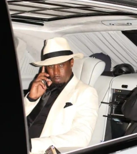Diddy Leaving Drake's birthday party with a white girl 