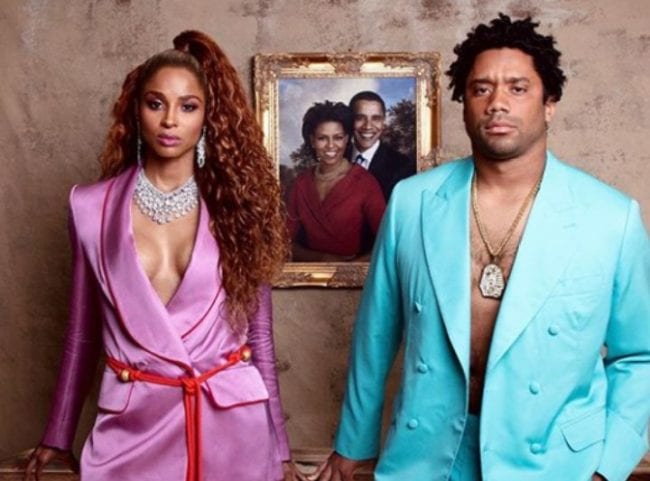 Ciara and Russell Wilson dress up as Jay Z and Beyonce for Halloween 
