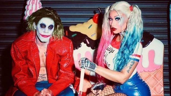 Nicki Minaj & Her Husband Cop Joker & Harley Quinn Halloween Costumes