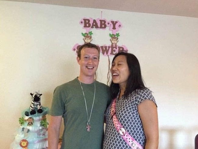 Mark Zuckerberg throws cheap baby shower for his wife 