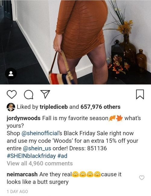 Jordyn Woods Accused Of Getting Another Butt Surgery
