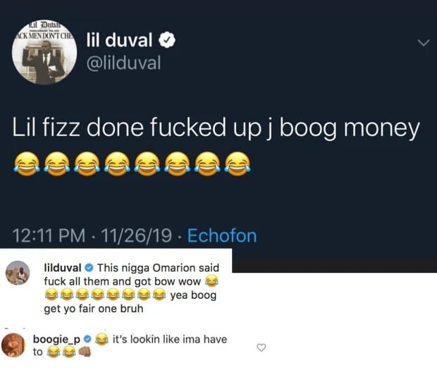 J Boog Ready To Fight Lil Fizz For Fumbling His Bag 