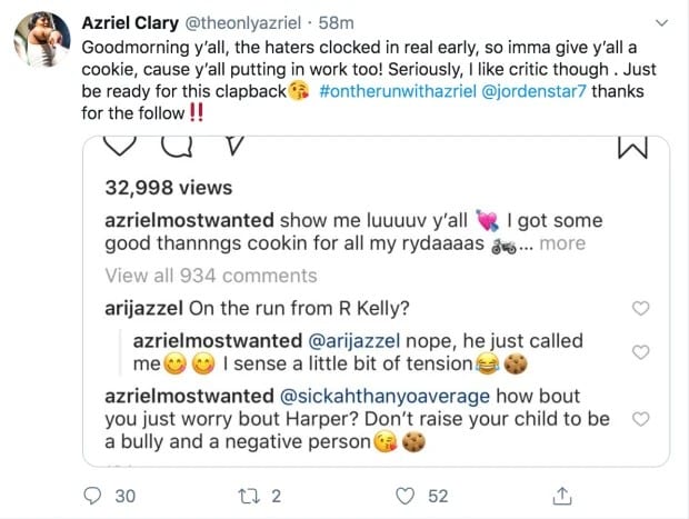 Azriel Clary Says She's On The Run With R Kelly 