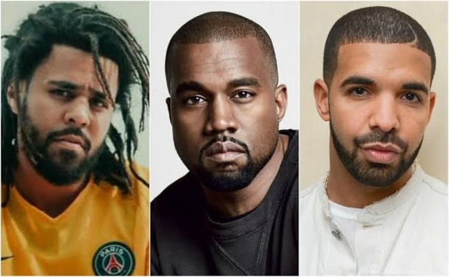 Kanye West leaks Diss track against J Cole Drake and Drake son