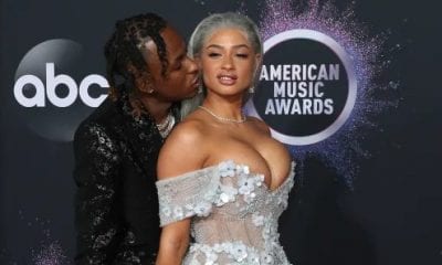 Rich The Kid Grabs & Kisses Tori Brixx Breasts On The Red Carpet