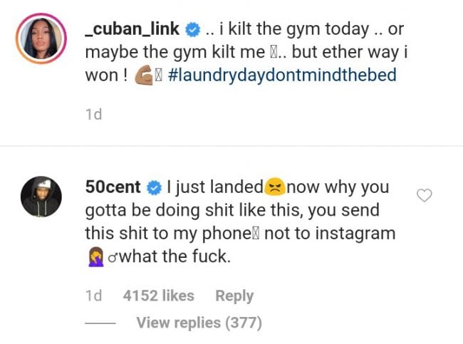 50 Cent Scolds GF Jamira Over Thirst Trap Video