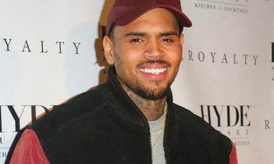 Chris Brown Tattoos Air Jordan Sneaker On His Face 