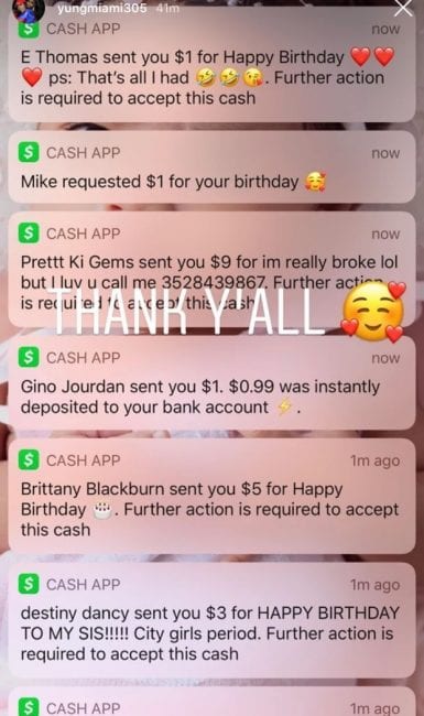 Yung Miami Begs Fans For Money To Celebrate Her Birthday