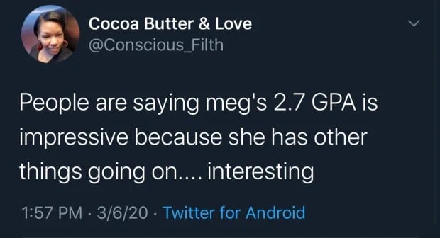 Twitter Drags Megan Thee Stallion For Having 2.7 GPA