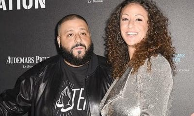 DJ Khaled & His Wife Nicole Tuck Bust Moves To Drake's "Toosie Slide"