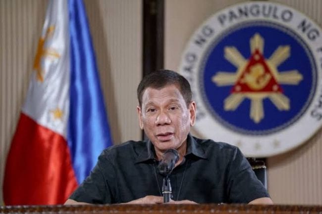 Philippine President Threatens To Shoot Citizens Violating COVID-19 Quarantine