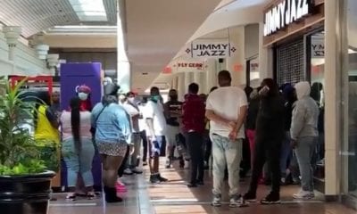 Teens Without Face Mask Line Up To Buy Jordan Sneakers In Georgia Atlanta