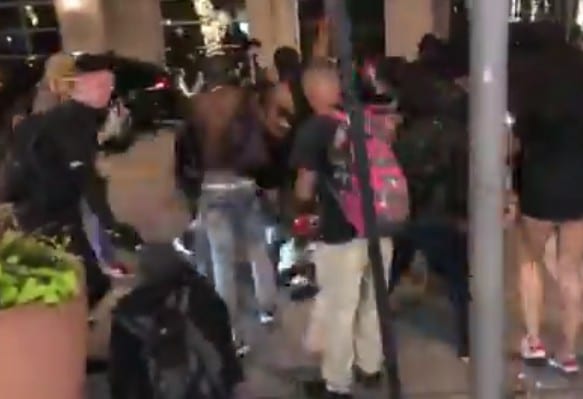 White Sword Man Beaten & Stoned By Protesters During Riot In Dallas 
