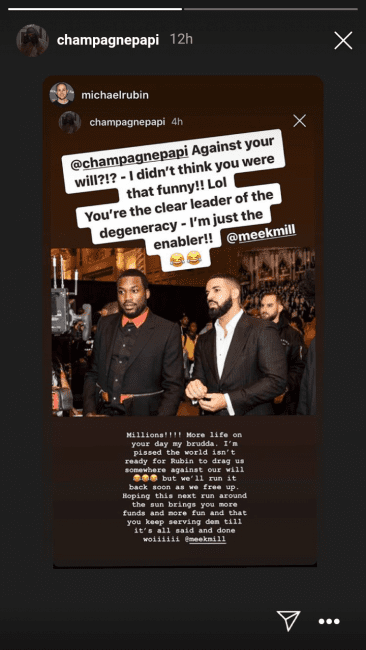 Drake Calls Out Michael Rubin In His Birthday Message To Meek Mill  