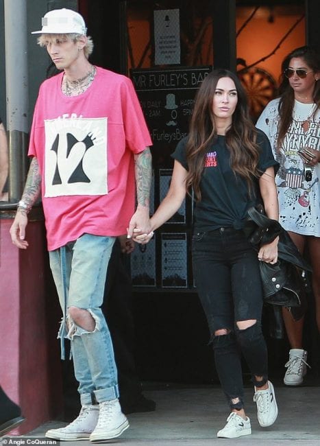 Megan Fox & MGK Spotted By Paparazzi Kissing & Holding Hands