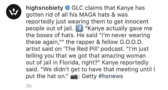 Kanye West Faked Being Trump Supporter To Get Kim Kardashian Into White House - Gets Rid Of His MAGA Hats 