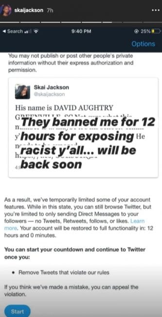 Twitter Bans Actress Skai Jackson For 'Exposing 'Racists