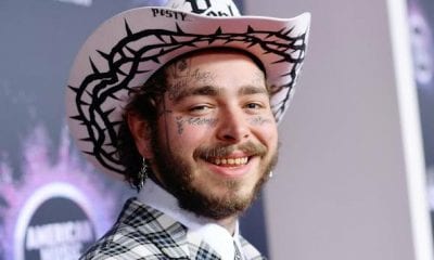 Post Malone Shows Off His Shaved Head & New Tattoos 