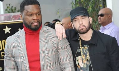 50 Cent Says Eminem Is The Best Rapper In The World While Celebrating "Patiently Waiting" 100 Million Streams 