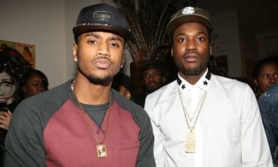 Meek Mill & Trey Songz Had A Lil Exchange After Asking Meek To Accept Feed Your City Challenge 