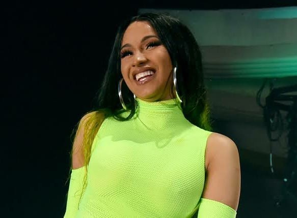 Cardi B Covers Her Old Neck Tattoo Of The Name 'Samuel' With A Butterfly