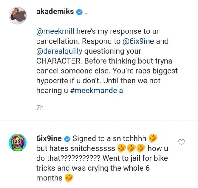 DJ Akademiks Responds To Meek Mill Cancellation  