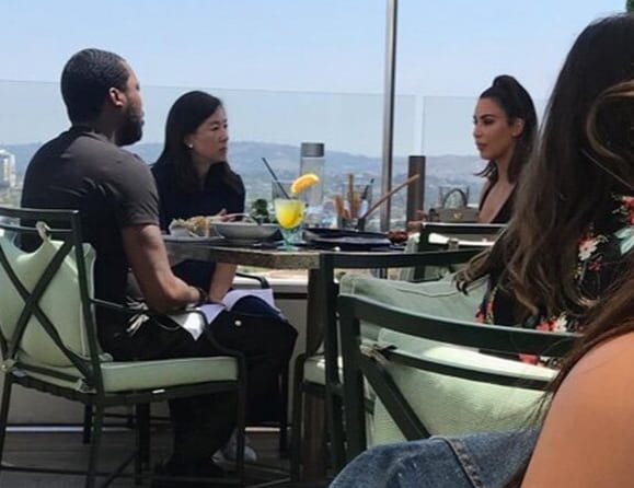 Pic From Meek Mill & Kim Kardashian's Controversial Lunch Surface Online