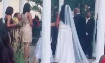 Pregnant Side Chick Crashes Wedding; Fights The Bride's Daughter