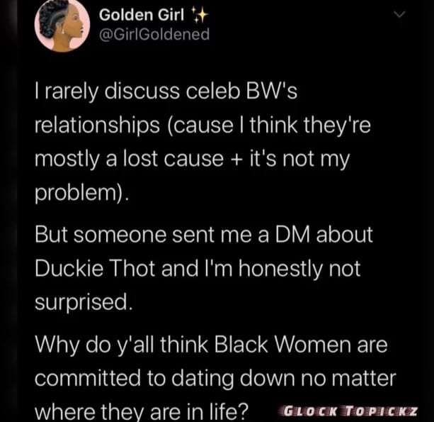 Black Twitter Blasts Supermodel Duckie Thot For 'Dating Down' w/ New Boyfriend