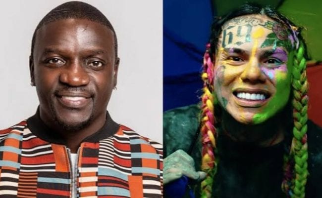 6ix9ine Spotted With Akon In L.A., Says He Loves Nipsey Hussle