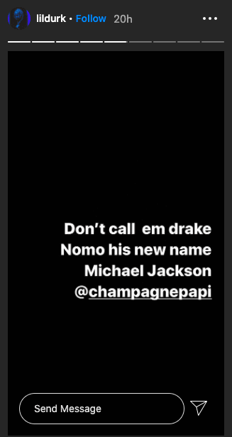 Lil Durk Says "Don't Call Em Drake Nomo, His New Name Michael Jackson"