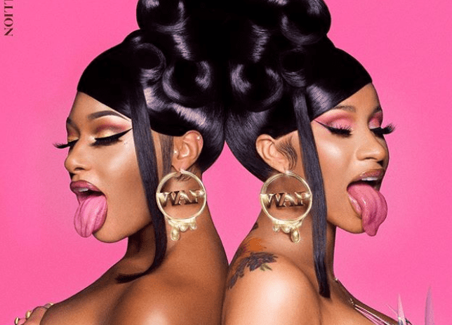 Cardi B & Megan Thee Stallion Pose In G String On Cover Artwork For The Limited Edition Vinyl