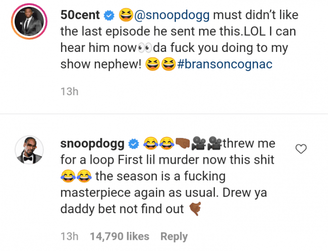 Snoop Dogg Seems Not To Like The Gay Scene From Last Night's Episode Of "Power Book II: Ghost"