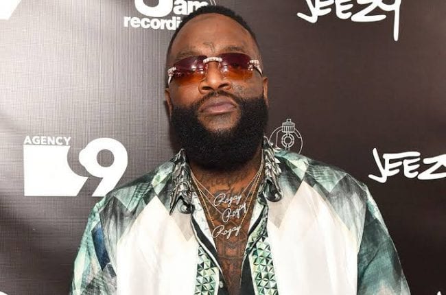 Rick Ross Previews New MMG Face Mask For Smokers