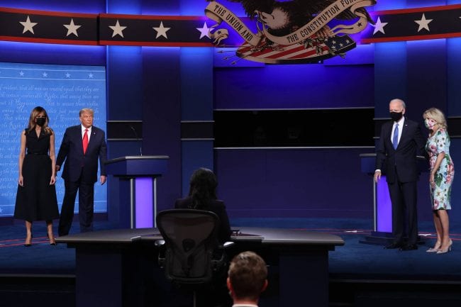 Melania Trump Wasn't Feeling Trump's Antics During The Final Debate