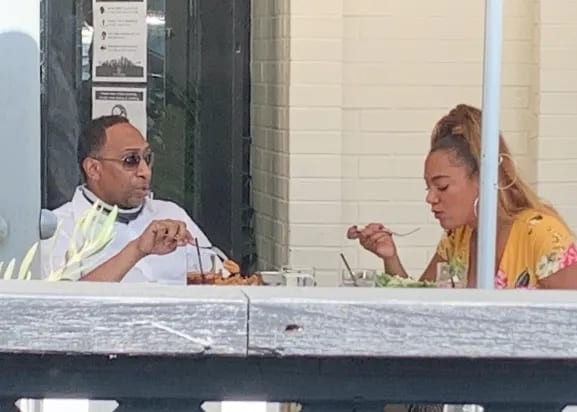 Stephen A. Smith Photo'd Out With Beautiful Woman Having Lunch
