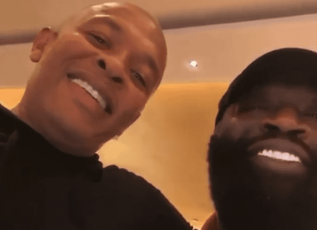 Dr. Dre & Top Dawg Clown Rick Ross After The Los Angeles Lakers Win Over The Miami Heat