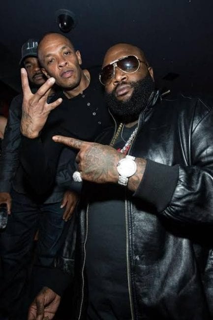 Dr. Dre & Top Dawg Clown Rick Ross After The Los Angeles Lakers Win Over The Miami Heat