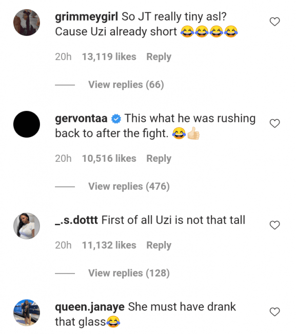JT Reacts To Lil Uzi Vert Posting Picture Of Them: "Let It Go"