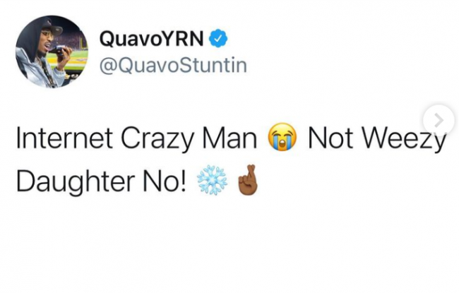 Quavo Responds To Accusations He's F*cking Colormenae