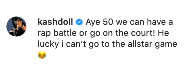 50 Cent Calls Out Kash Doll For Taking Kevin Durant's Nickname