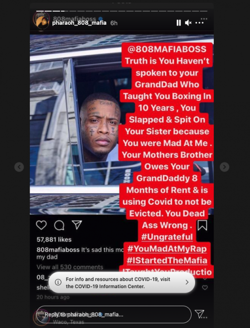 Southside Responds To His Dad's Claims That He Paid People To Kill Him 