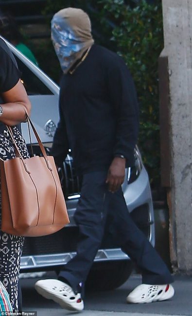Crazy Kanye Now Walking Around Los Angeles Wearing A Bizarre Mask