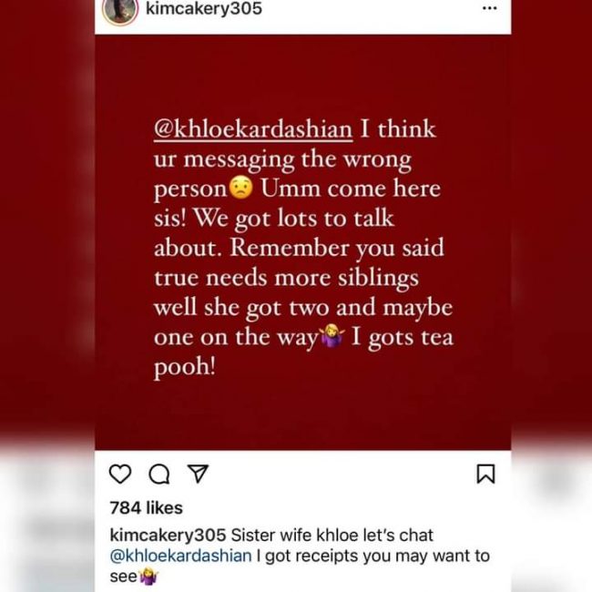 Kim Cakery Claims She Has Another Baby On The Way For Tristan Thompson