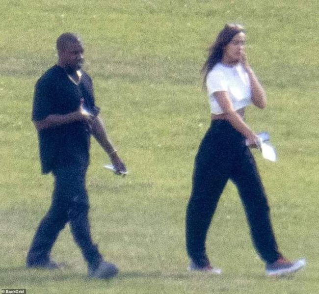 Pictures Of Kanye West And New Girlfriend Irina Shayk Walking Around A Hotel In France