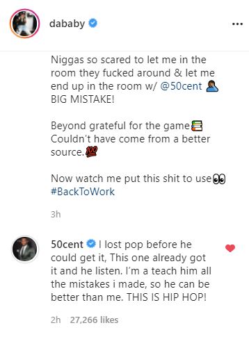 50 Cent: "I Lost Pop [Smoke] Before He Could Get It. This One Already Got It & He Listen"