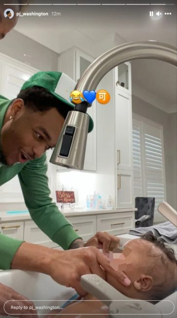 PJ Washington Gets To See His Son After Allegedly Paying Brittany Renner 80% Of His Salary