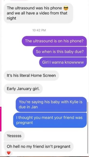 Travis Scott Side Chick Leaks Kylie Jenner Sonogram, It's A Girl